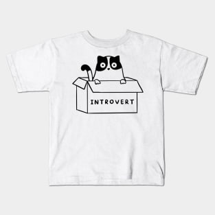 CAT INTROVERT Kids T-Shirt